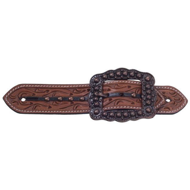 Antiqued Buckle Style Spur Strap