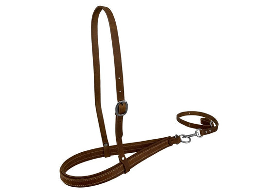 Showman Tie Down & Noseband Leather MEDIUM OIL