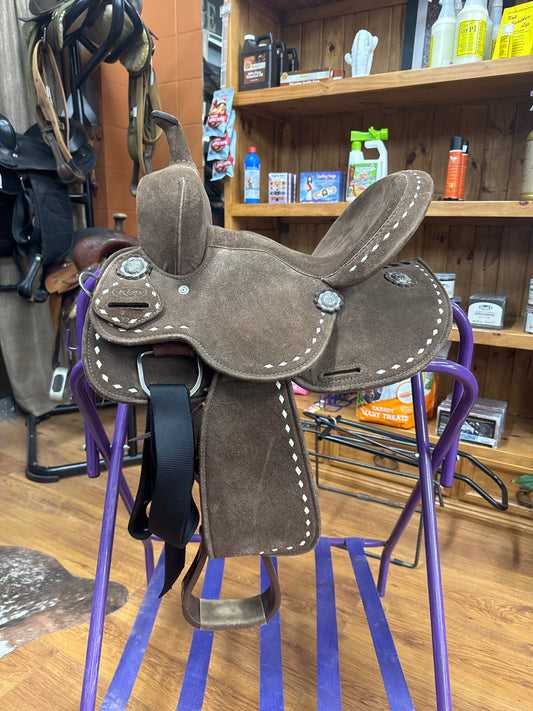 12” Roughout Saddle Silver Royal