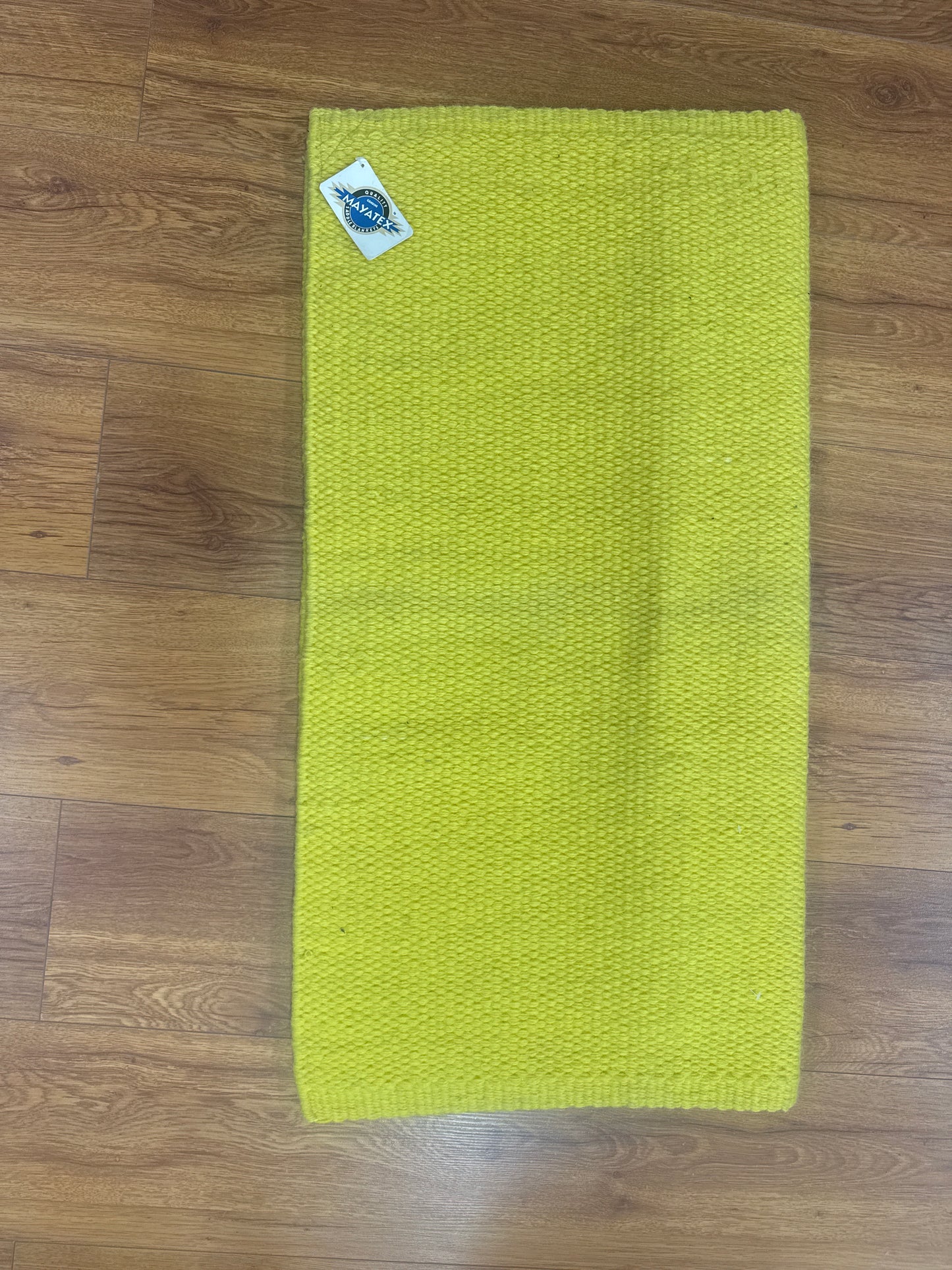 36x34 Yellow Wool Saddle Blanket
