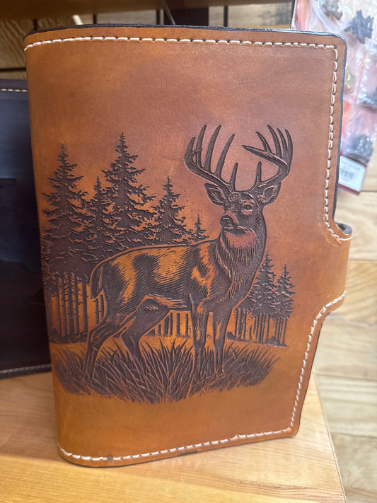 8”x6” Handmade Leather Bible Cover