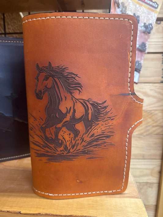 8”x6” Handmade Leather Bible Cover