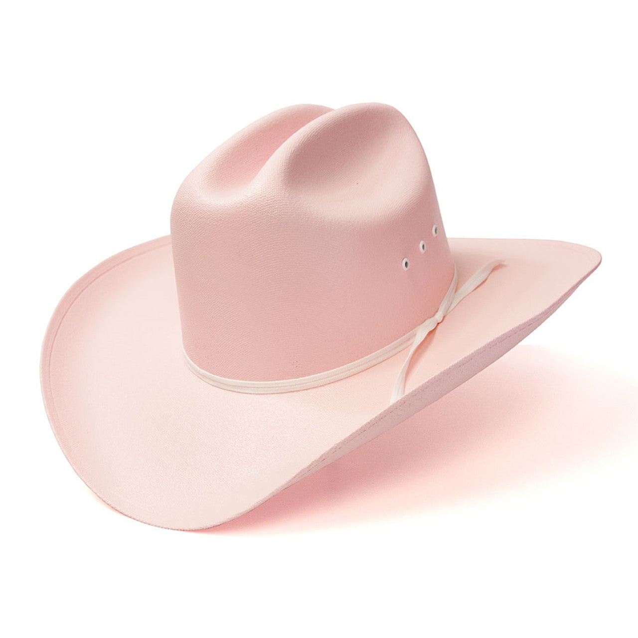 Pink Straw Cattleman Hat