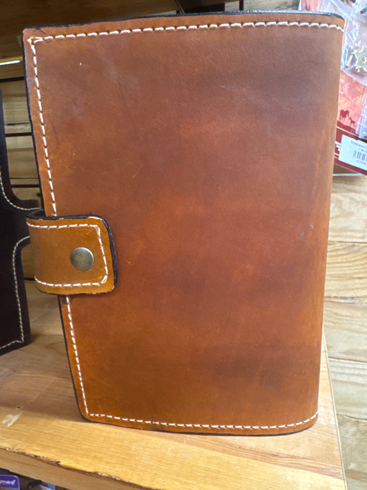 8”x6” Handmade Leather Bible Cover