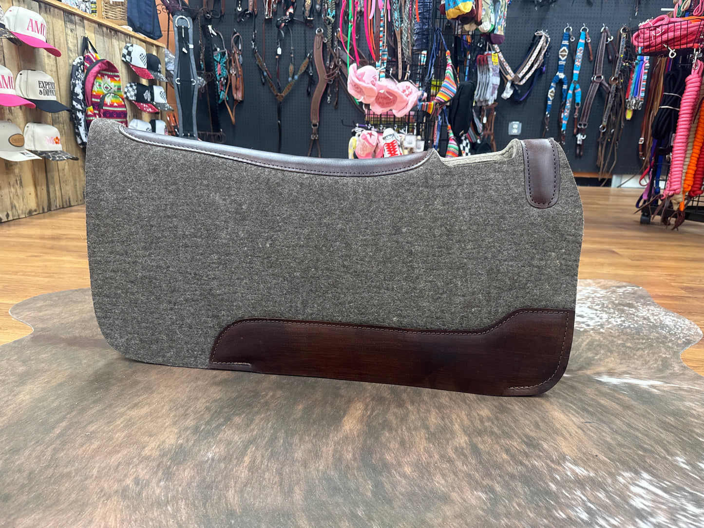 100% Mohair Brown Saddle Pad