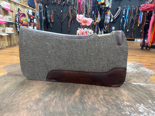 100% Mohair Brown Saddle Pad