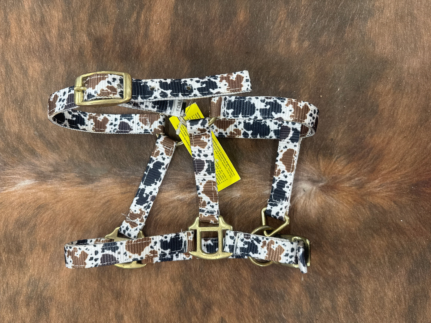 Cowprint Foal Nylon Halter