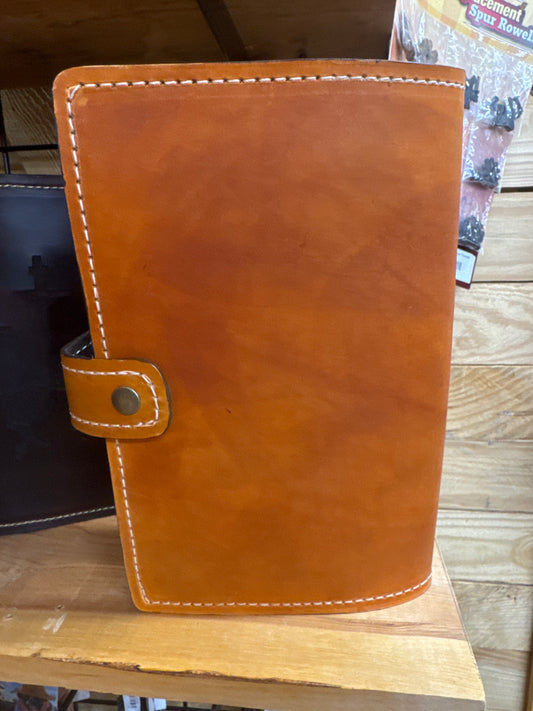 8”x6” Handmade Leather Bible Cover