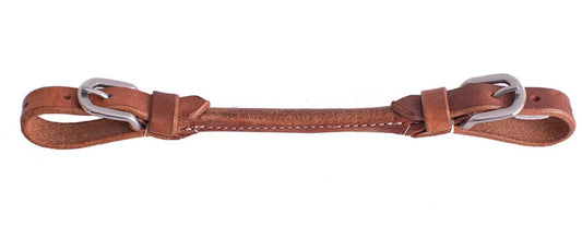Showman Leather Rolled Center Curb Strap