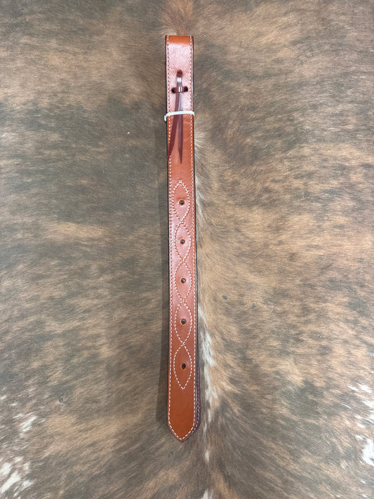 Heavy Duty leather flank billet strap 1.75"
