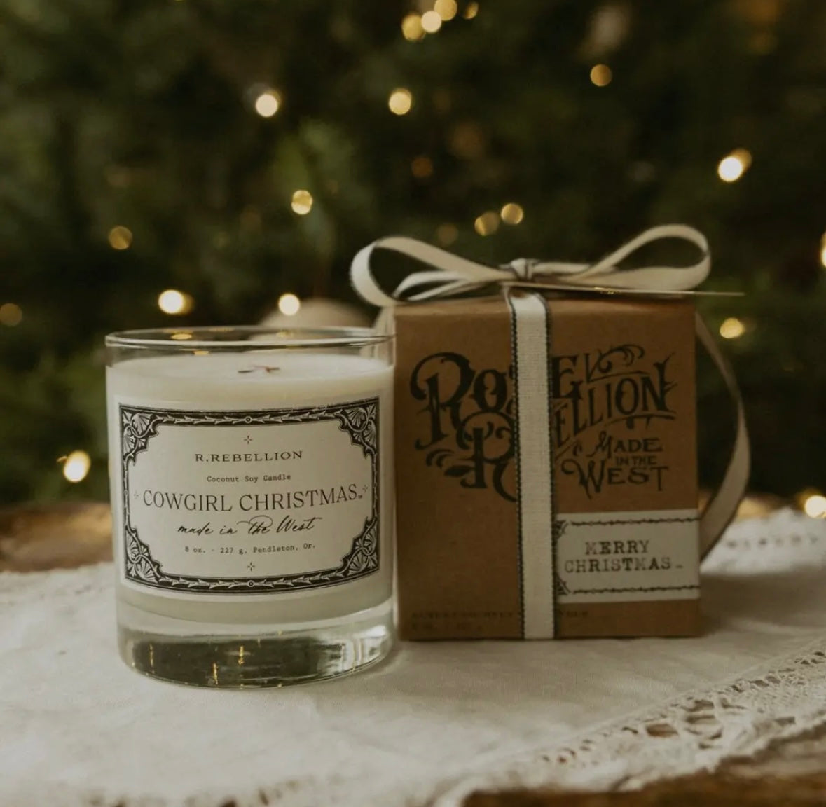 Cowgirl Christmas Woodwick Candle