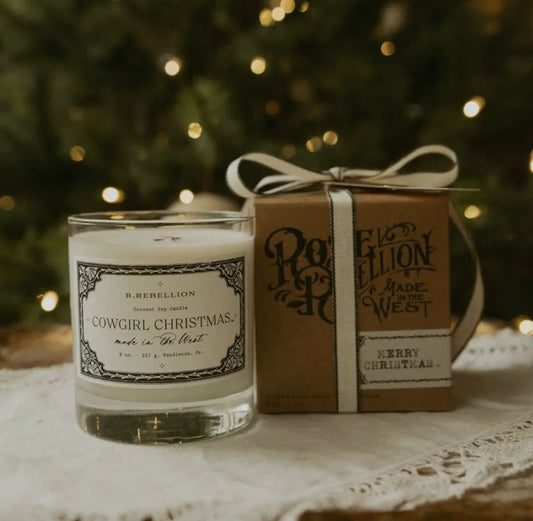 Cowgirl Christmas Woodwick Candle