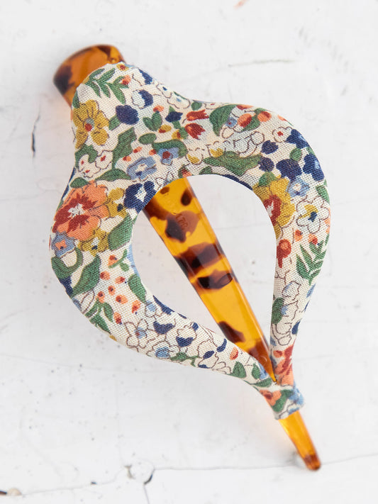 NL Fabric Floral Hair Clip