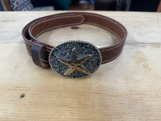36" Handmade Buffalo Leather Belt