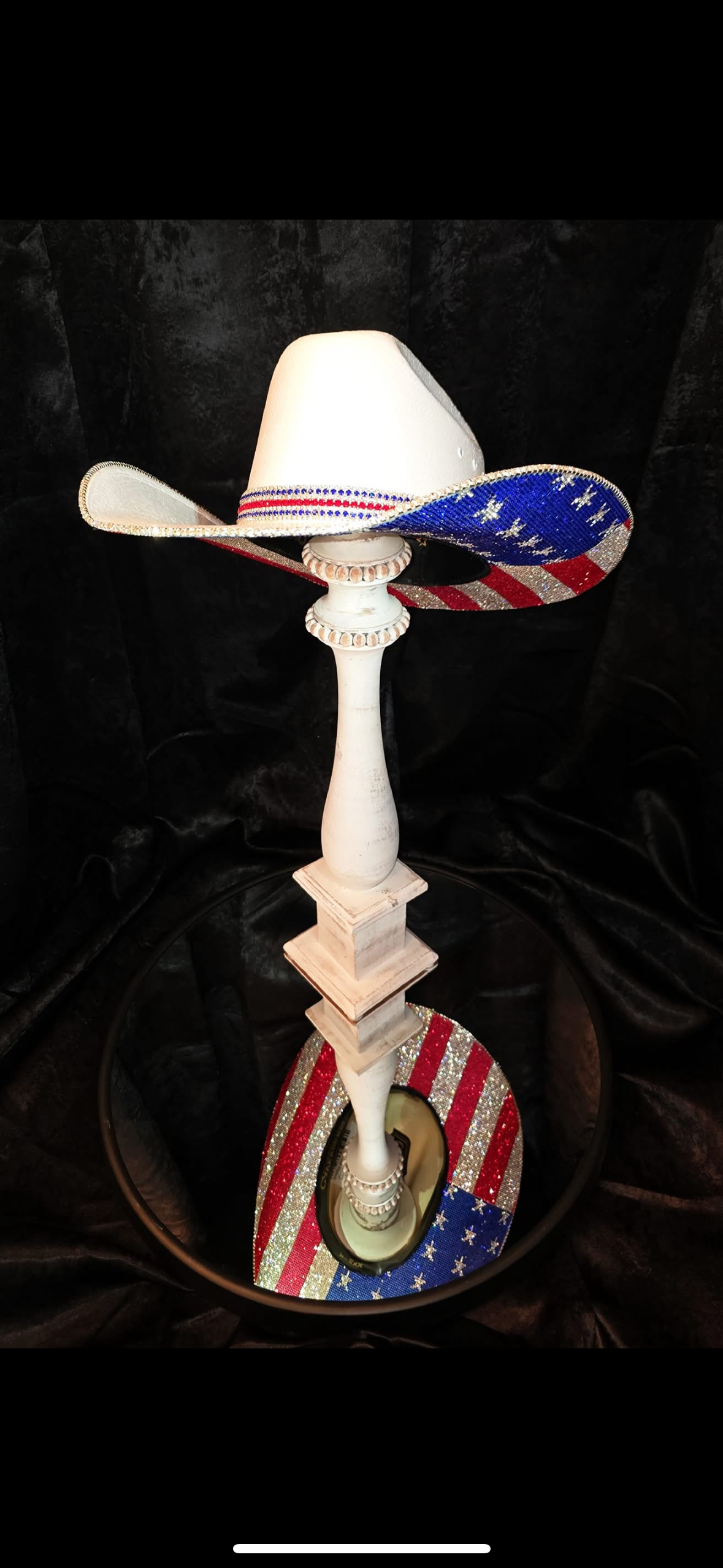 Feelin Royal Straw American Flag 7 1/8