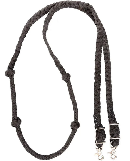 Martin Black Knotted Braided Reins