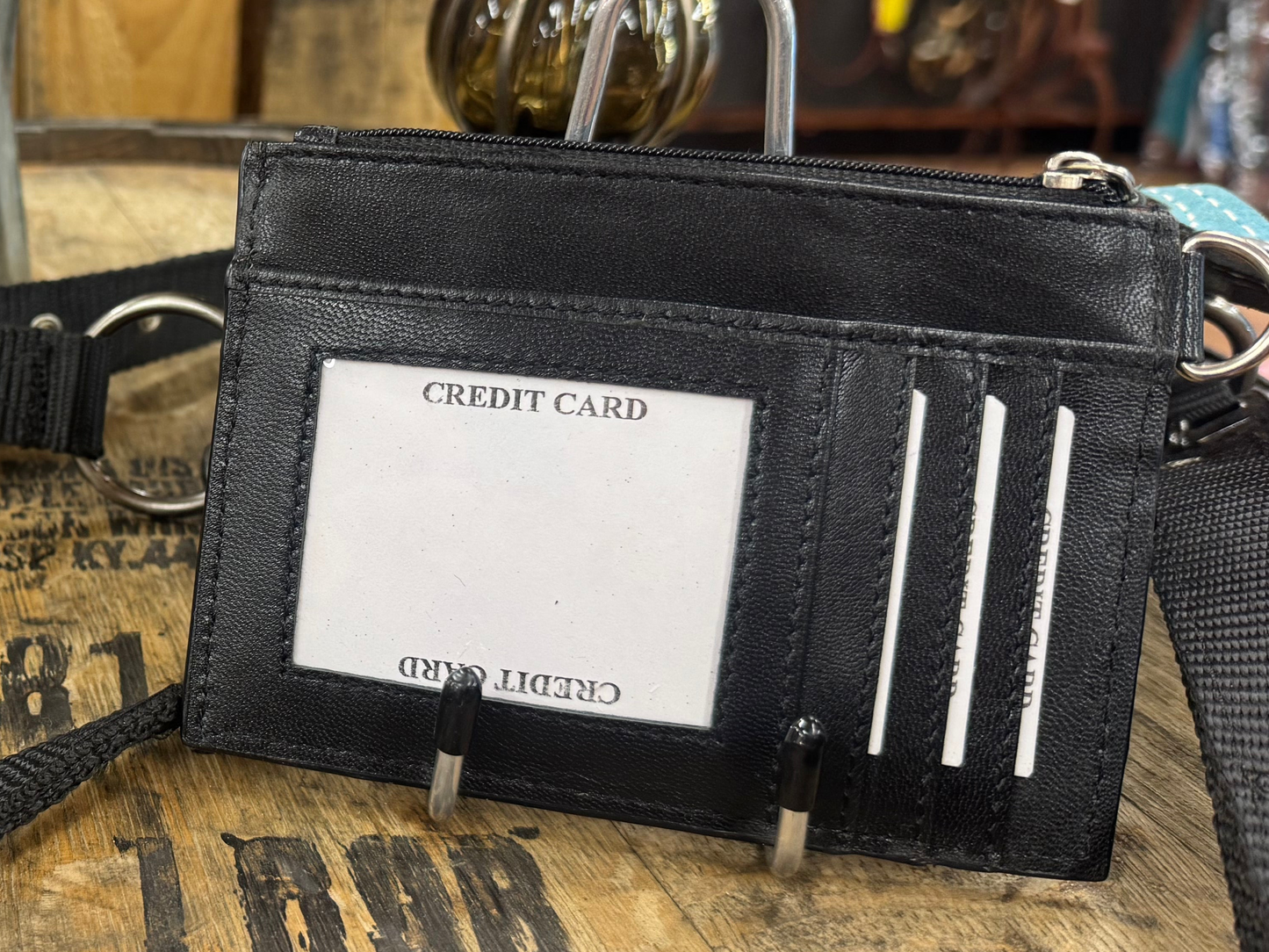 Lighting Bolt Pink Checkers Mini Wallet