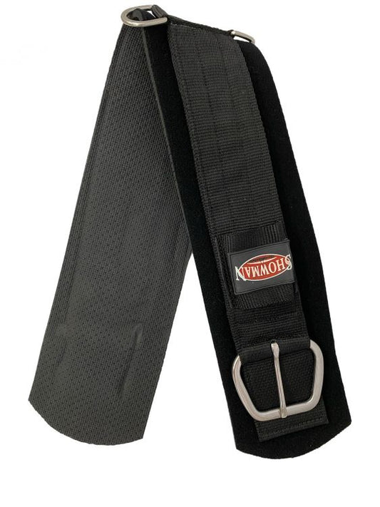 Showman Neoprene Sticky girth with flat SS Hardware and roller buckle