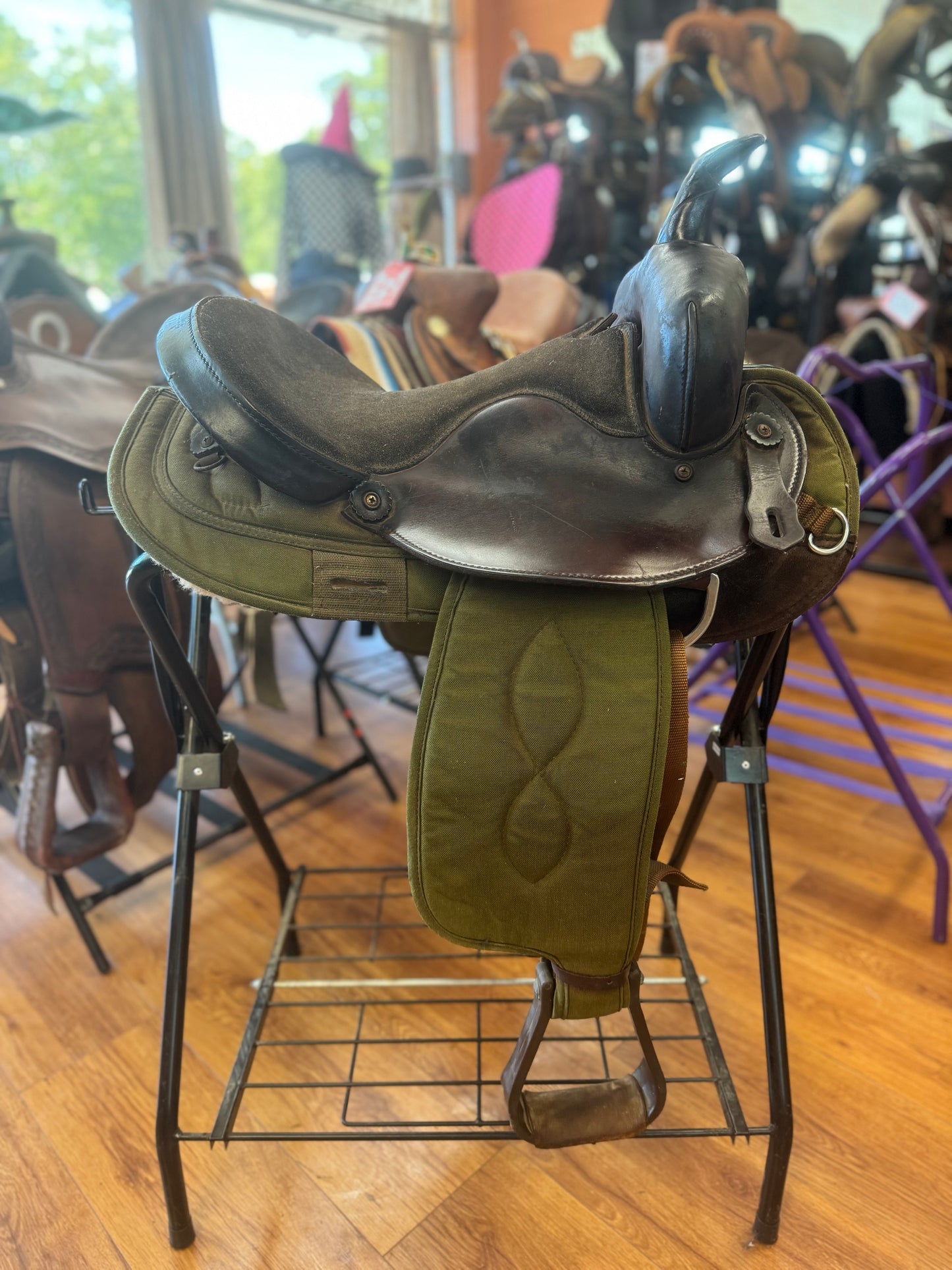 15" Big Horn Hybrid Western Saddle #007