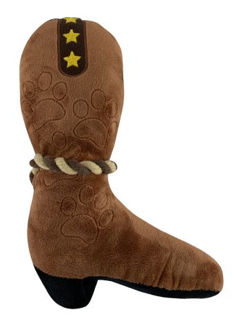 Western Plush Squeaky Dog Toy