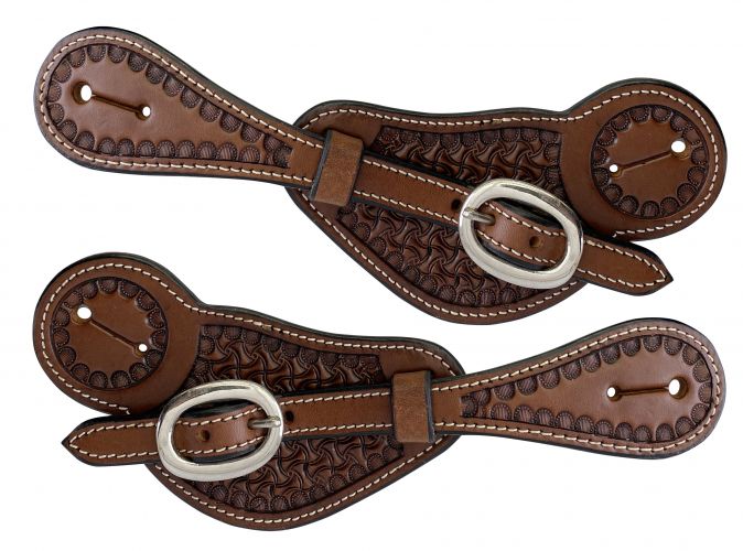 Showman Dark Oil Mens Spur Strap