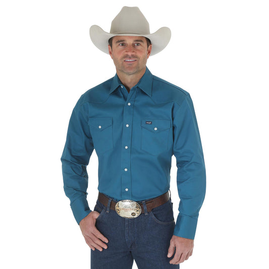 Mens Authentic Cowboy Cut® Work Shirt - Dark Teal