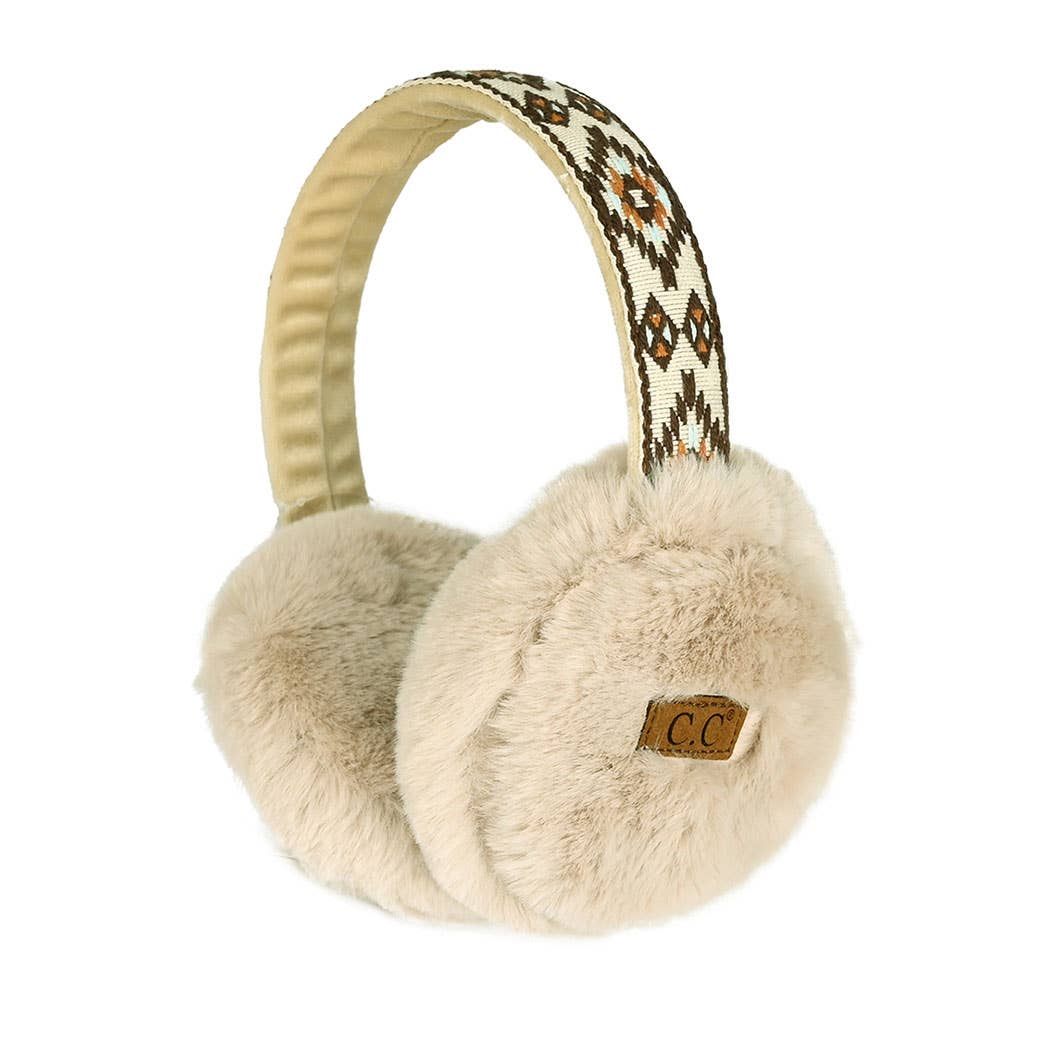 Aztec Patterned Ear Muff