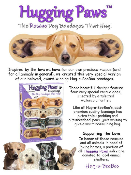 "Hugging Paws Rescue Dogs" Bandages 24ct