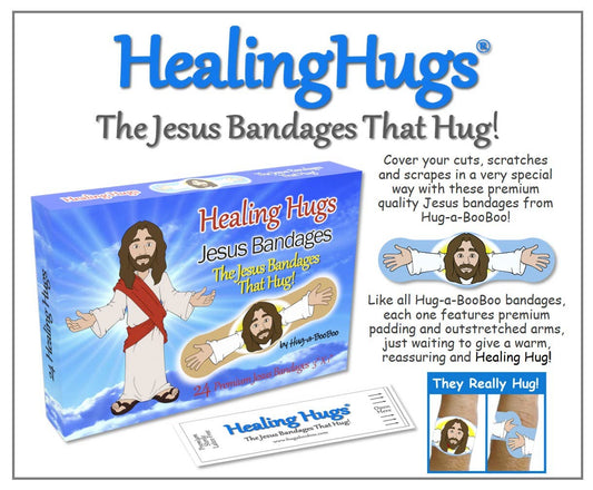 "Healing Hugs" Fun Novelty Jesus Bandages