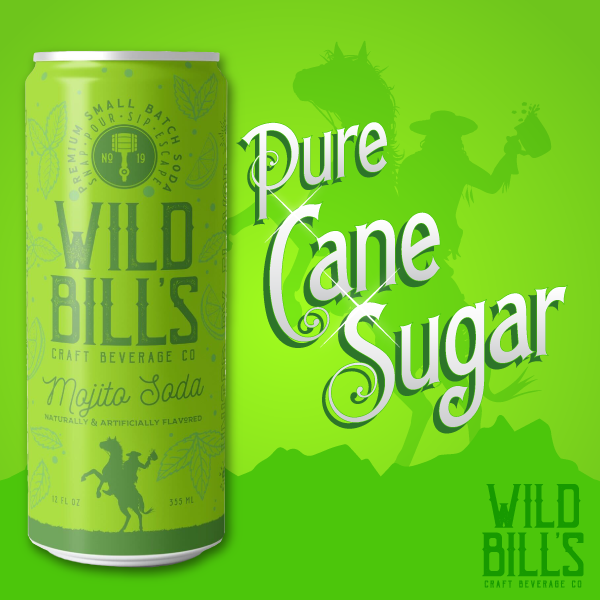 Mojito Mocktail - Premium Cane Sugar Soda, 12-Pack, Cans