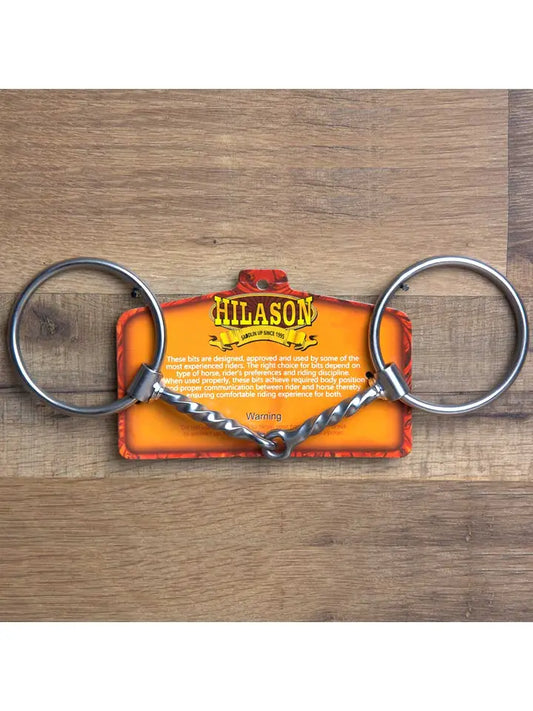 Hilason 5" Square Twist Snaffle Bit