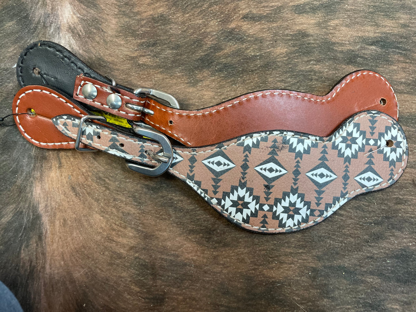 Showman Ladies Printed Spur Straps