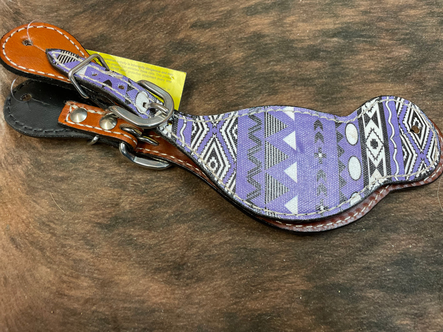 Showman Ladies Printed Spur Straps