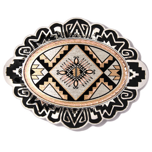 Sunburst Copper Belt Buckle