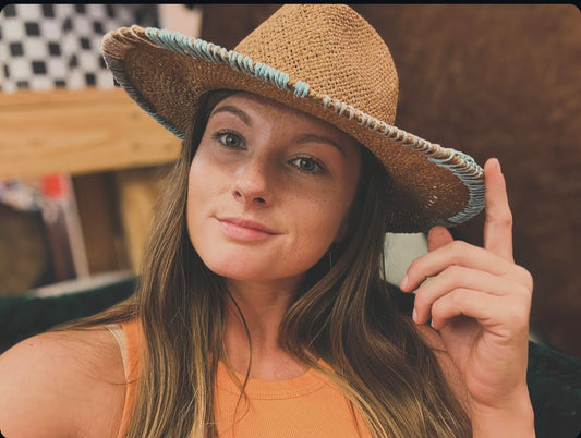 Stitched Brim Panama Hat