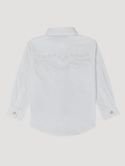 GW7001W - Girls Western Top - White